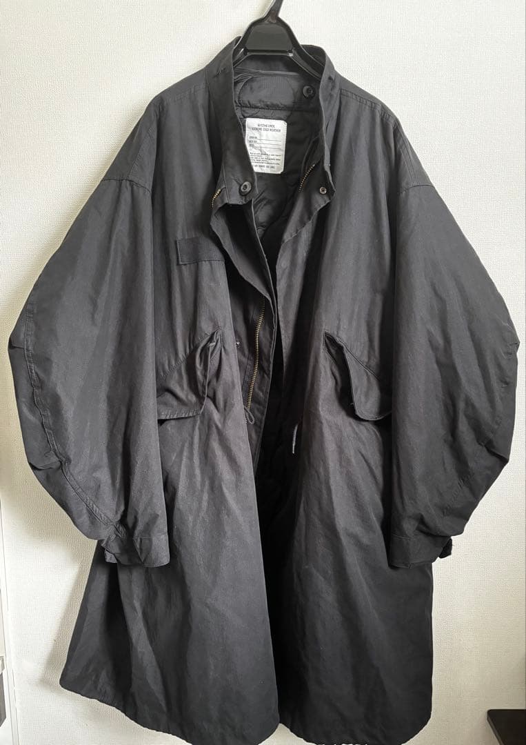 美品 ビッグシルエット M-65 ライナー付　モッズコート　ブラック
