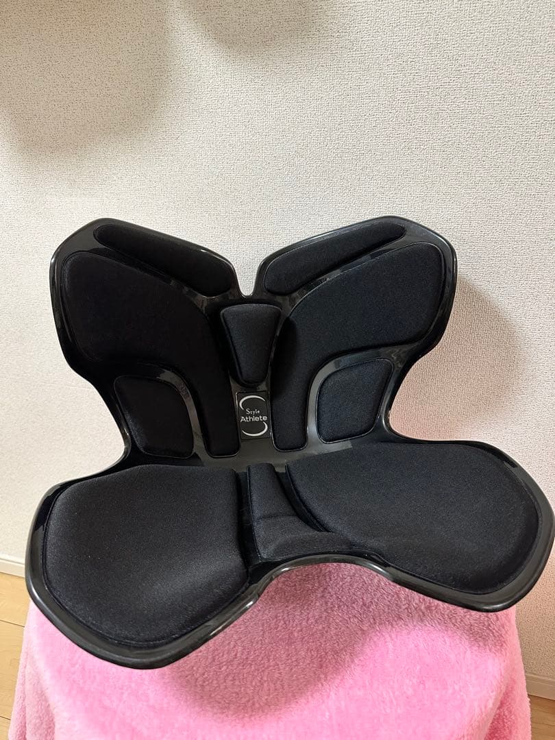 【美品】Style Athlete 姿勢矯正用クッション 黒