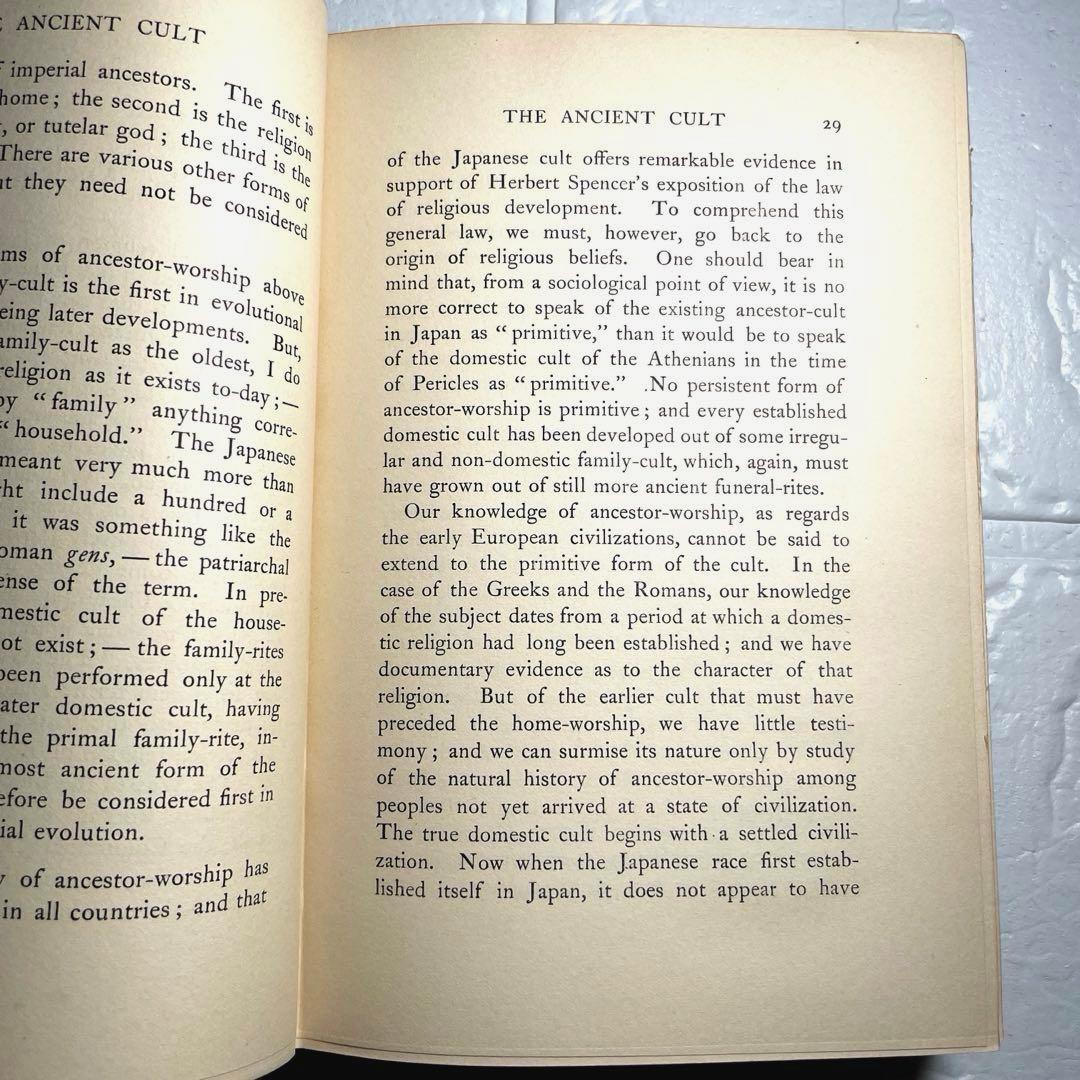 【希少】ラフカディオ ハーン 『JAPAN』小泉八雲 1904年 初版 古書