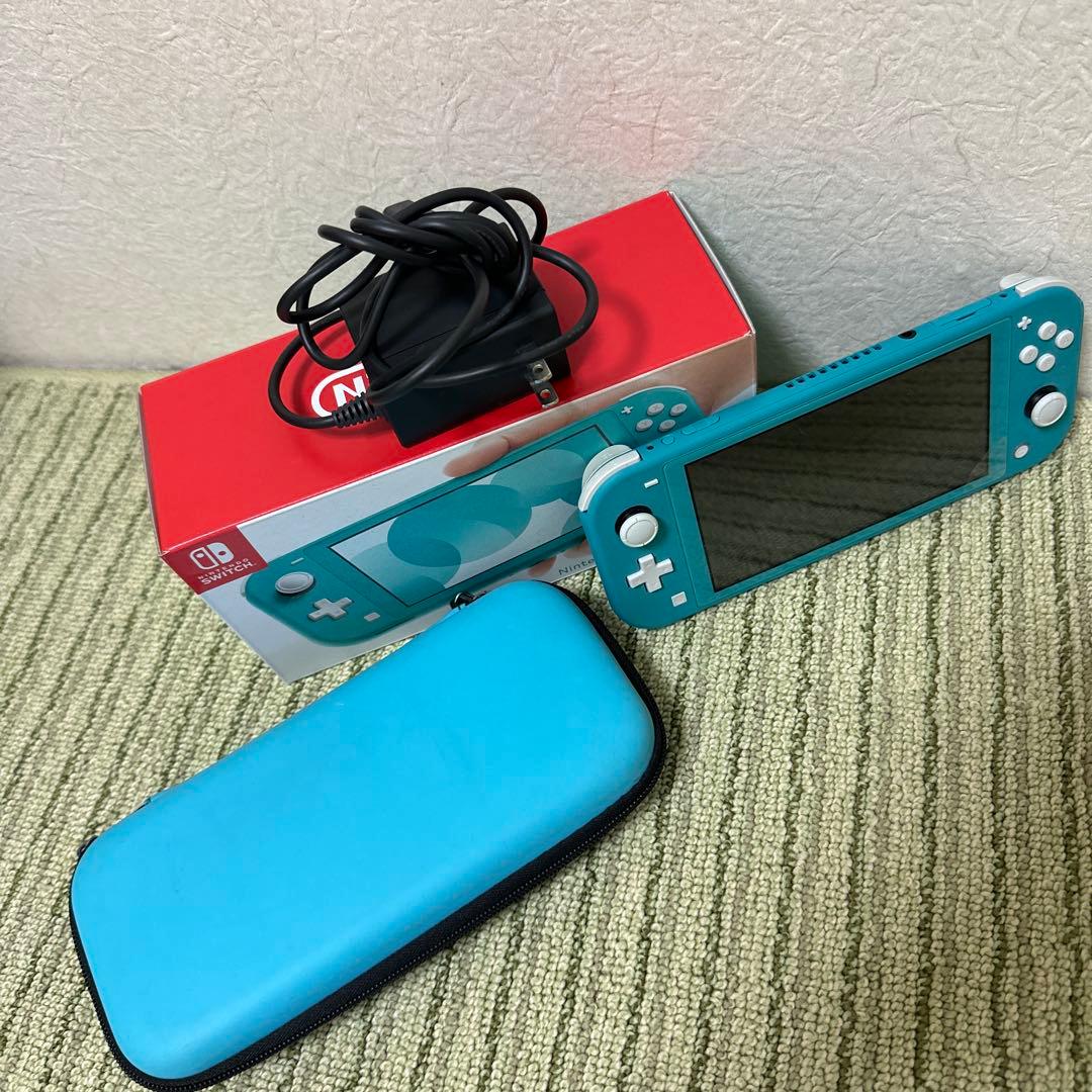 Nintendo Switch Lite ターコイズ 本体　本体ケース付