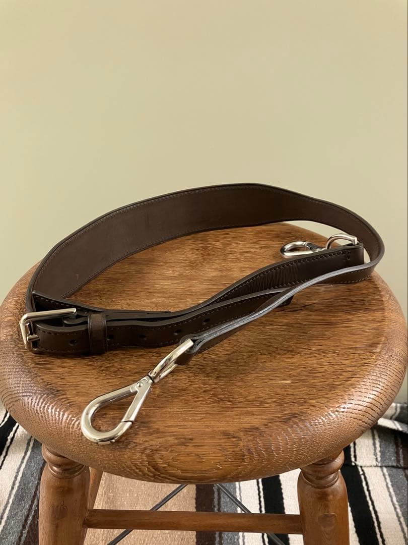 【Ralph Lauren】黒×茶 ナイロン×レザー リッキー ボストンBAG