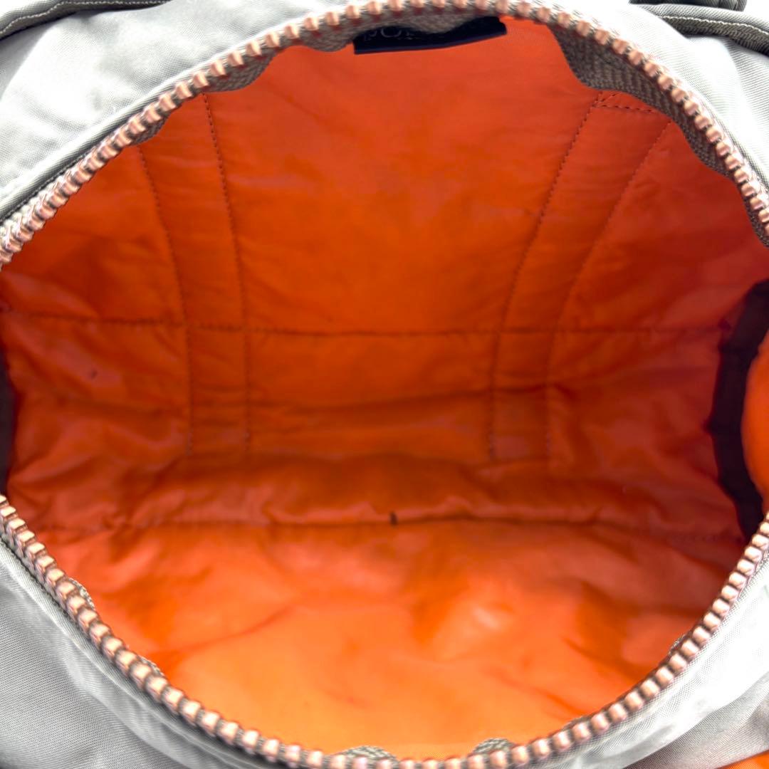 極美品 ポーター タンカー ミニボストン ダッフルバッグ ロゴ セージグリーン