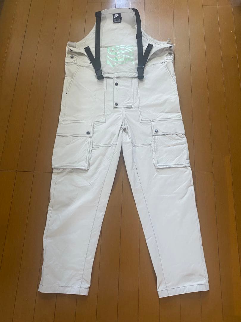 「美品」　NIKE オーバーオール　クリーム色　貴重サイズ　XL オールシーズン