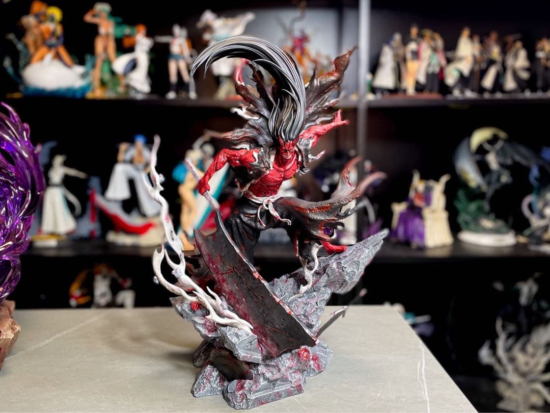 BLEACH 黒衣少年図 更木剣八 ガレージキット ガレキ スタチュー⑧