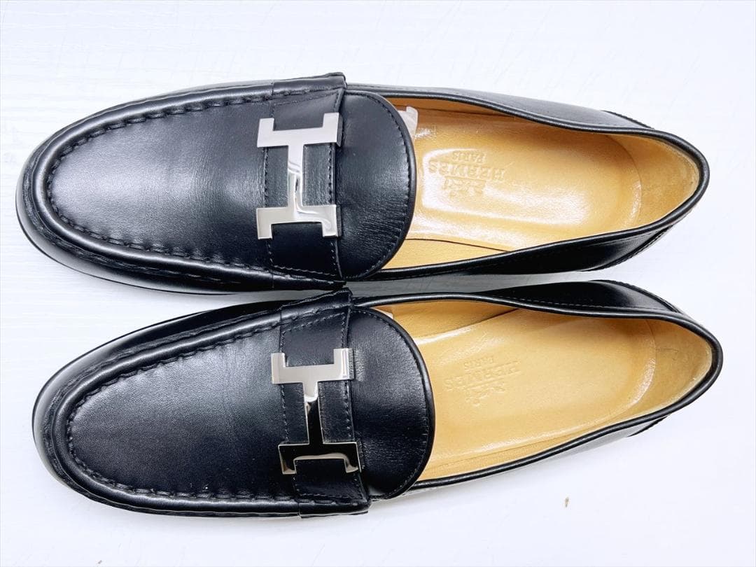 未使用保管 美品 エルメス コンスタンス レザー ローファー 36 23ｃｍ