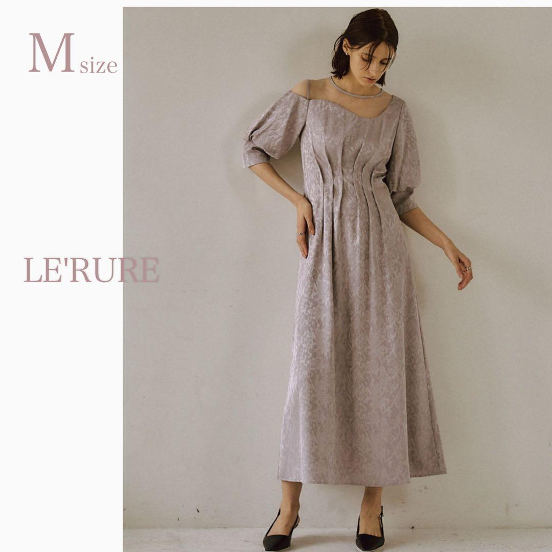 【美品】Meandering waist tuck flare dress M