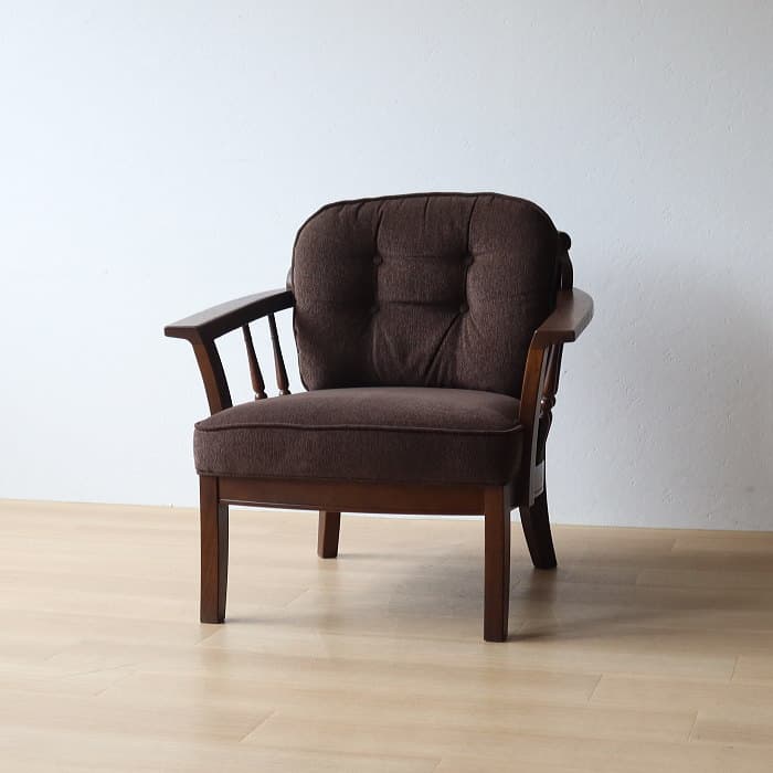 アンティーク 飛騨産業 キツツキ 穂高 一人掛け椅子 ナラ材