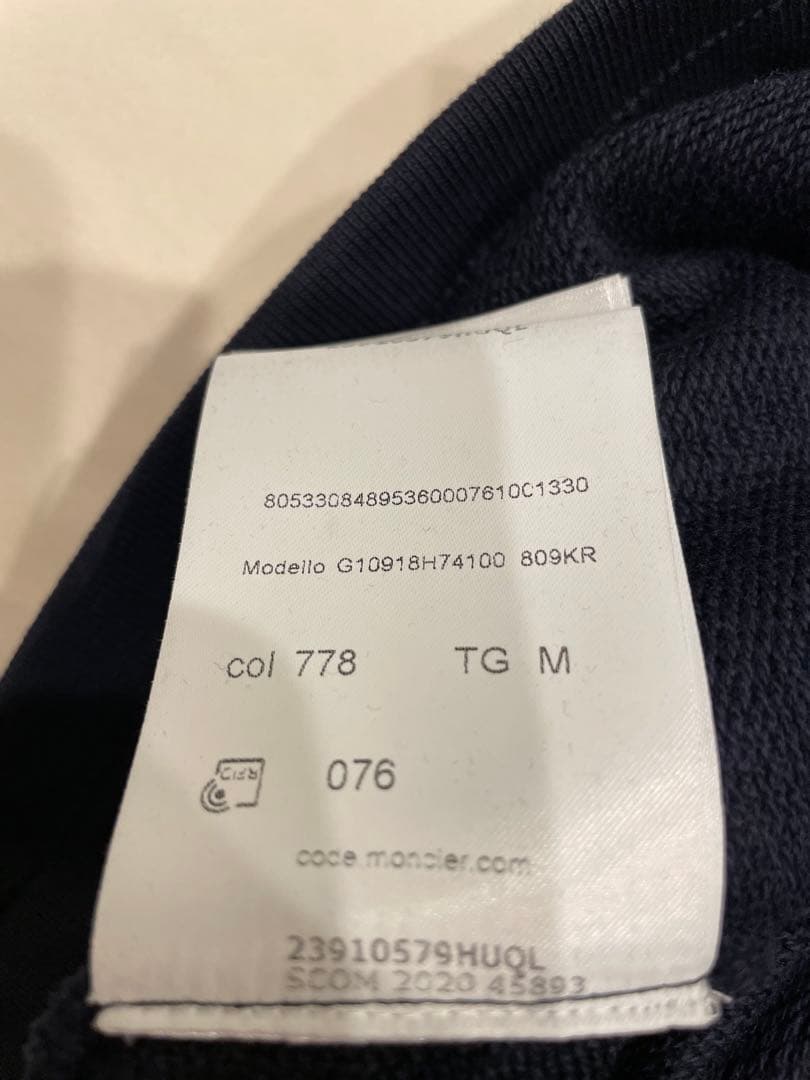 モンクレール　 ロゴワッペン　スウェット　美品　ショートパンツ　紺色　正規品