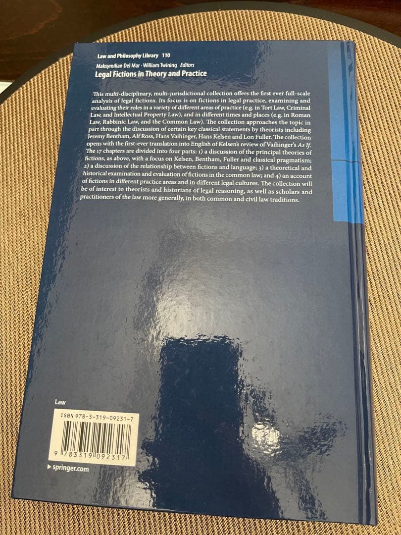 洋書 Legal Fictions in Theory and Practice