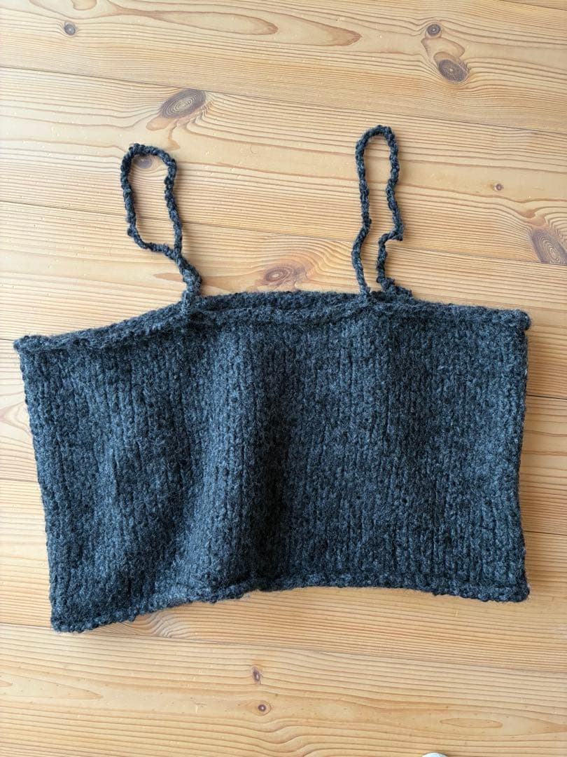 かぐれ　アルパカウールブークレニットキャミソール