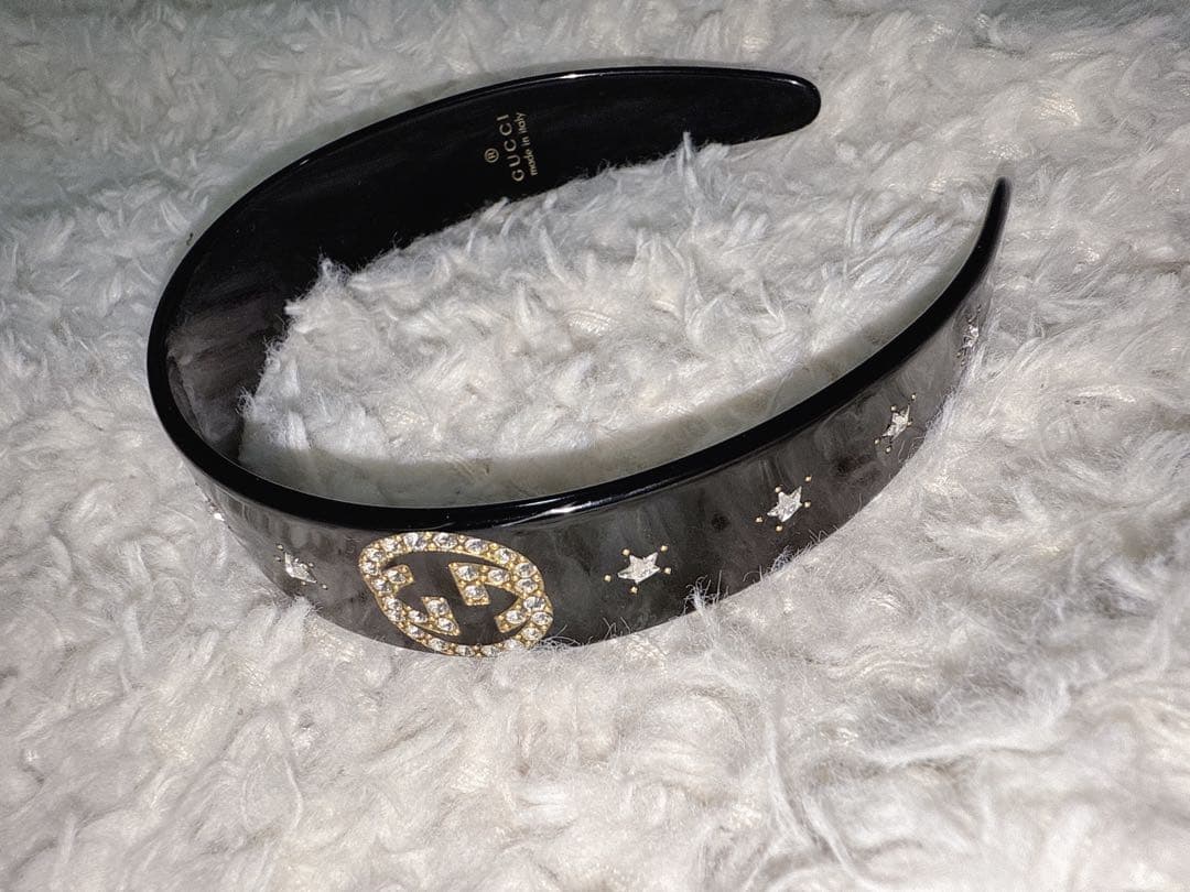 Gucci スワロフスキー　カチューシャ　ヘアバンド