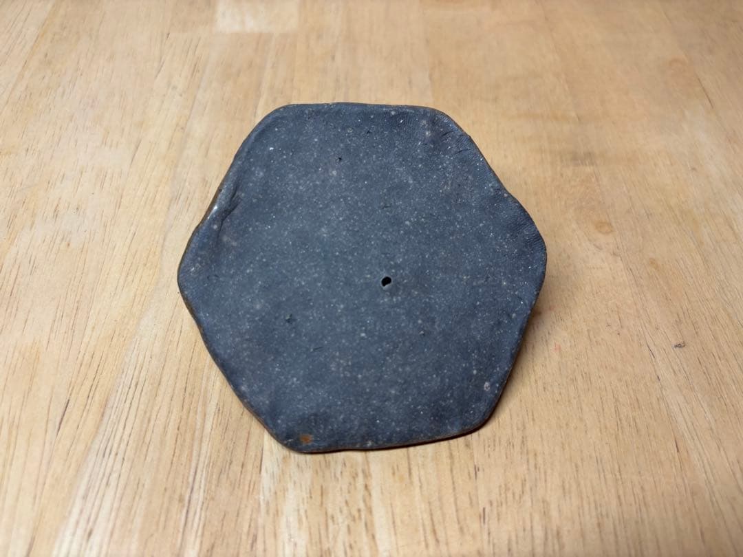 51.備前焼 宝瓶 登り窯 松 まつ マツ 6角 手びねり 急須