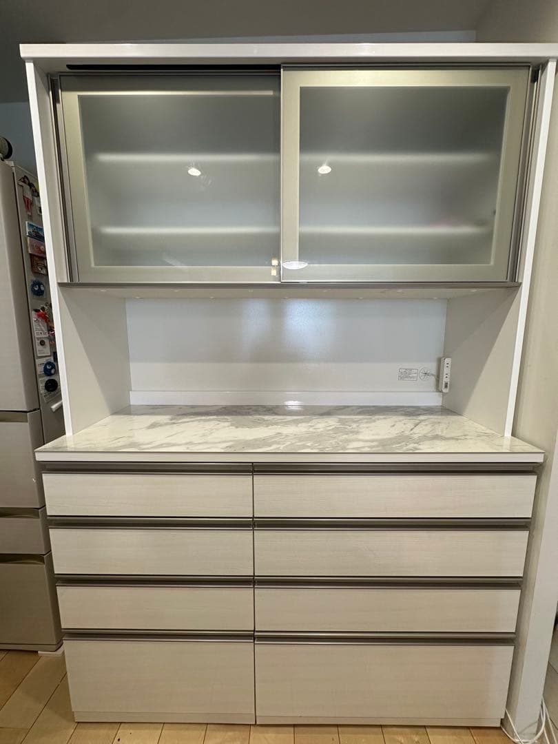 ニトリ リガーレ L140KB 天板人造大理石　保証書付