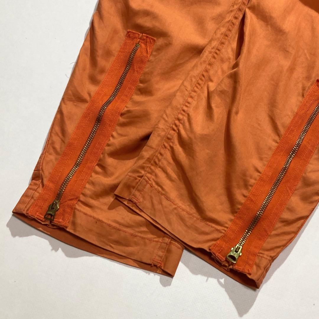 60s USNAVY サマー フライトスーツ 38 オレンジ オールインワン