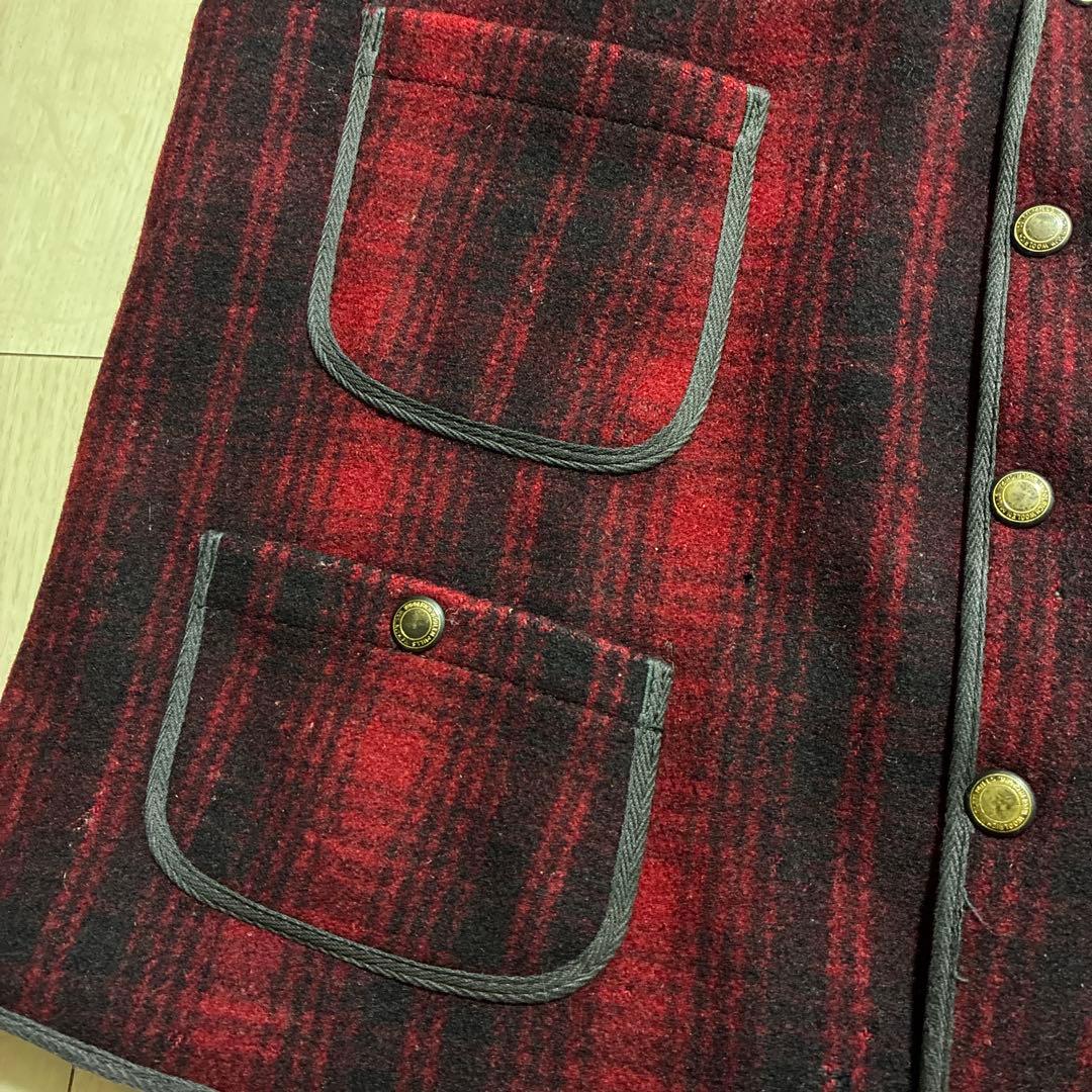 50s Woolrich ウールリッチ ４ポケット シンチバック ウール ベスト