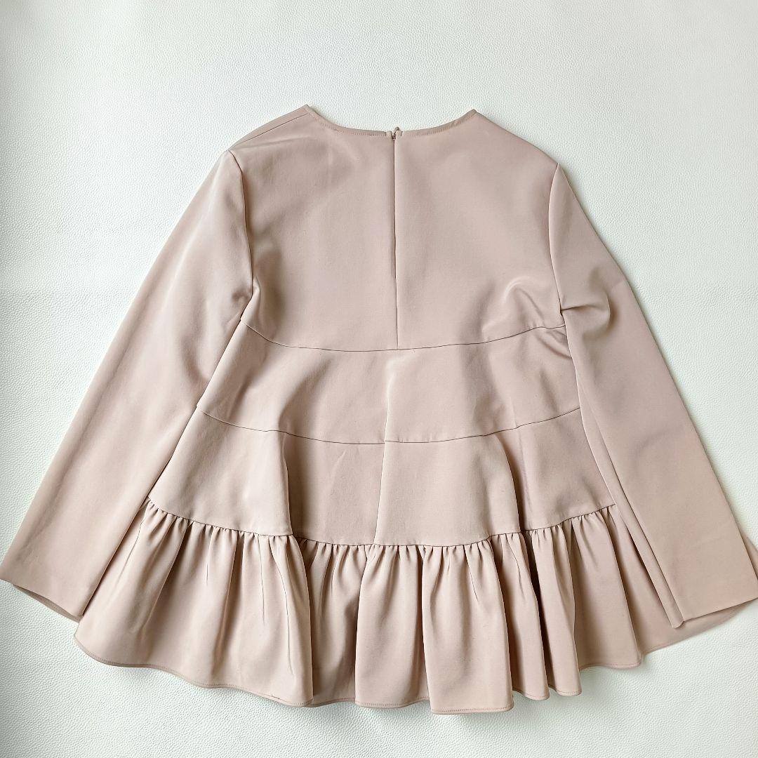 極美品✨《YORI》ティアードギャザーブラウス ゆったりセレモニー ヨリ洗える