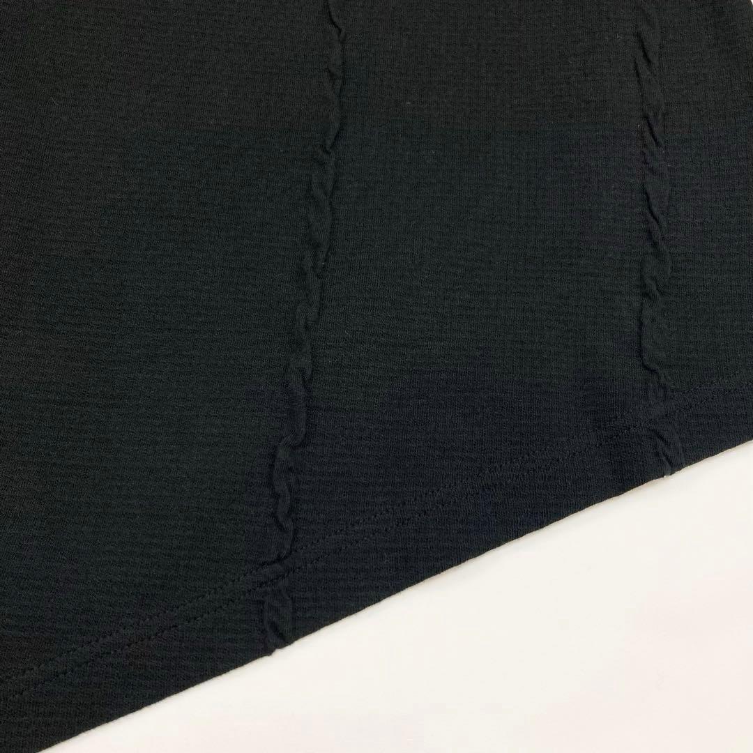Ｙ's ワイズ 美品 21AW ジャガード ハイネック カットソー 黒2