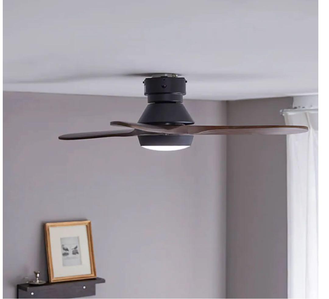 LOWYA シーリングファンライトニュージャバリア2 ブラック/ブラウン
