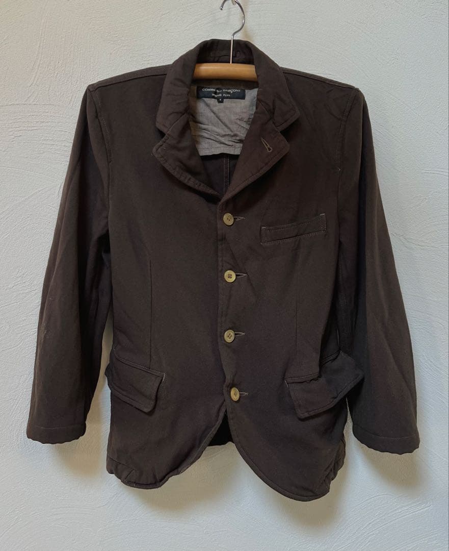 COMME des GARCONS PLUS 縮絨 ジャケット ブラウン S