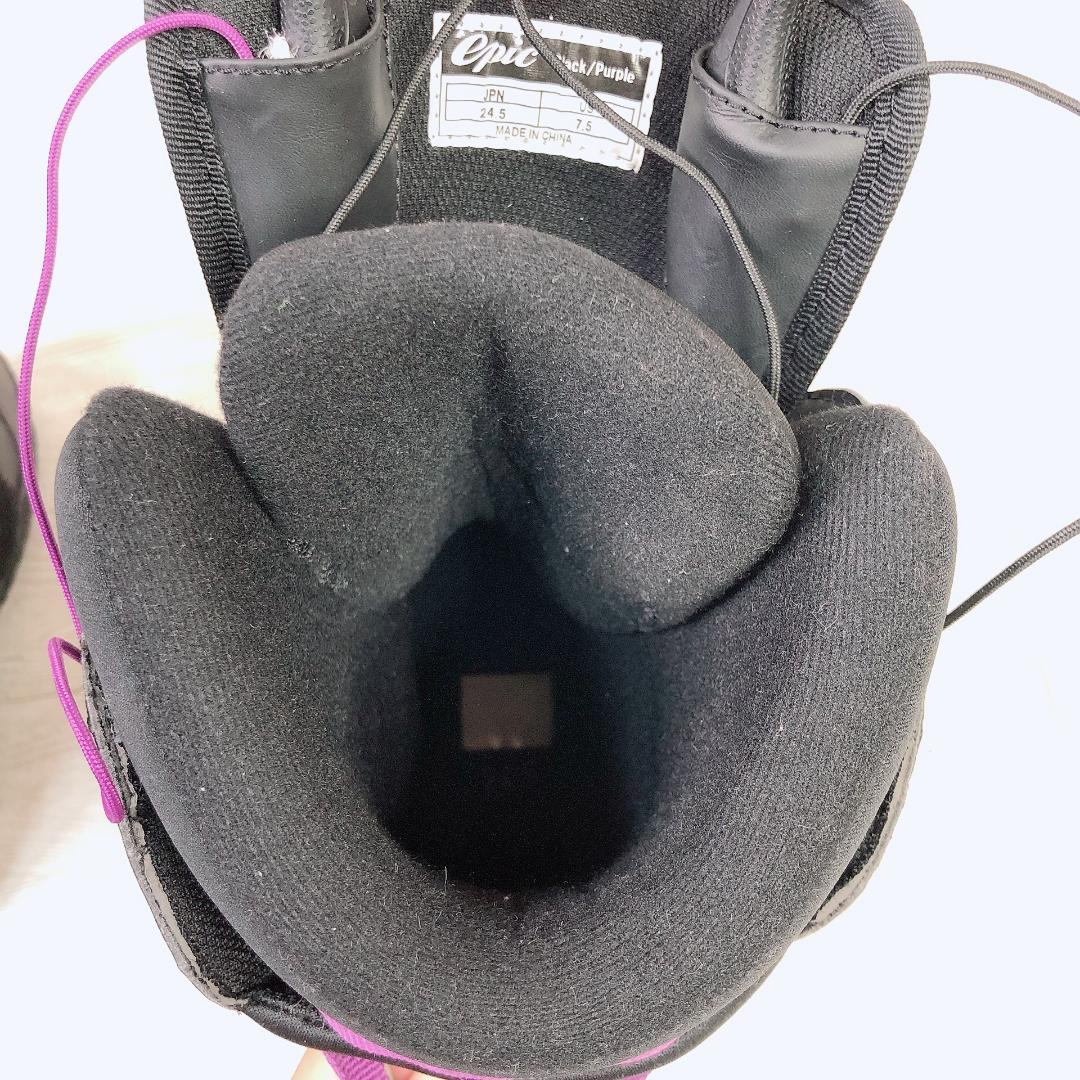 EPIC スノーボードブーツ 24.5cm ブラック/パープル