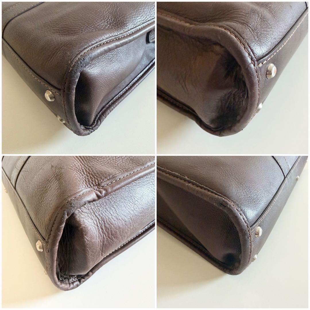 【防水本革】土屋鞄 プロータ 防水ジッパーソフトブリーフ ダークブラウン A4