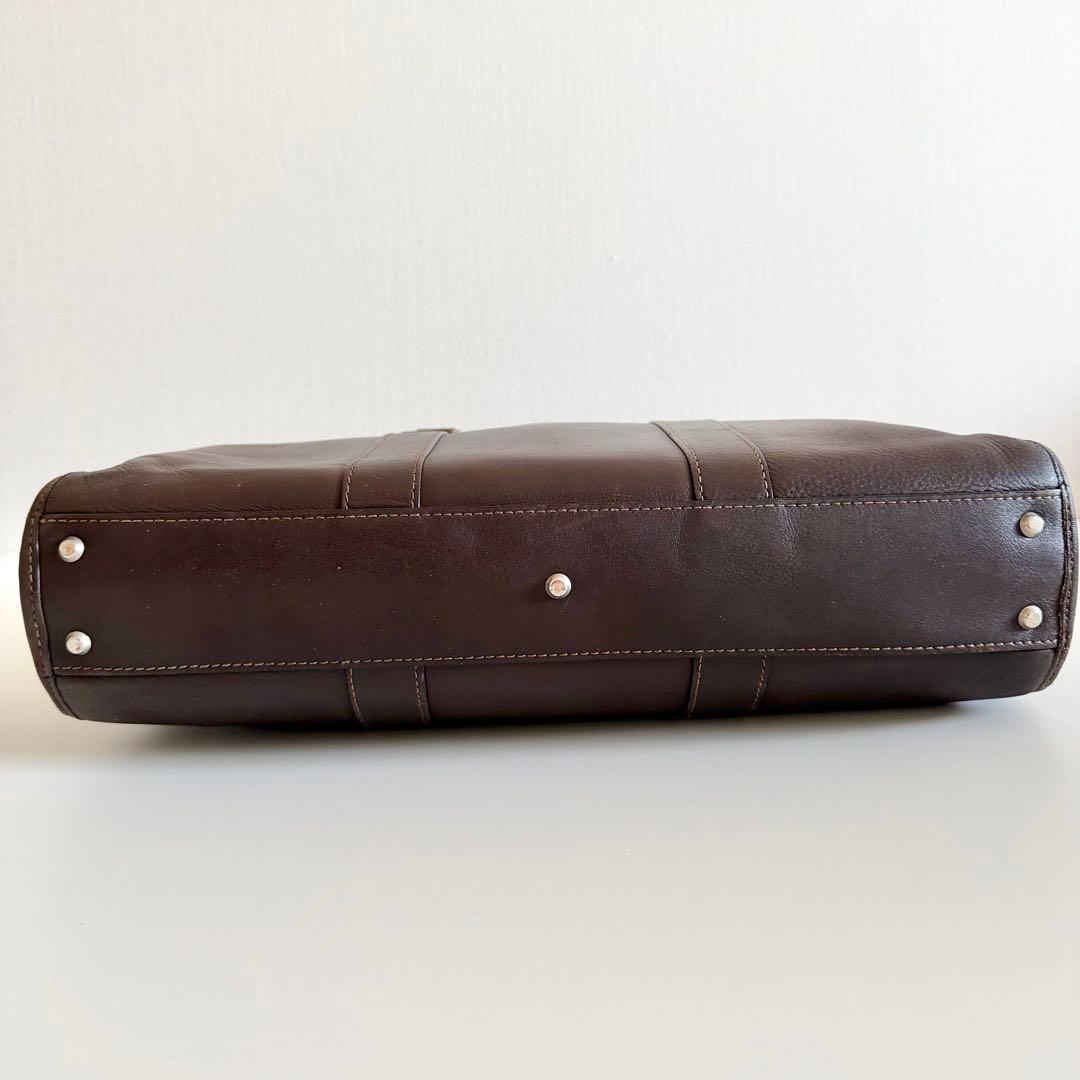 【防水本革】土屋鞄 プロータ 防水ジッパーソフトブリーフ ダークブラウン A4