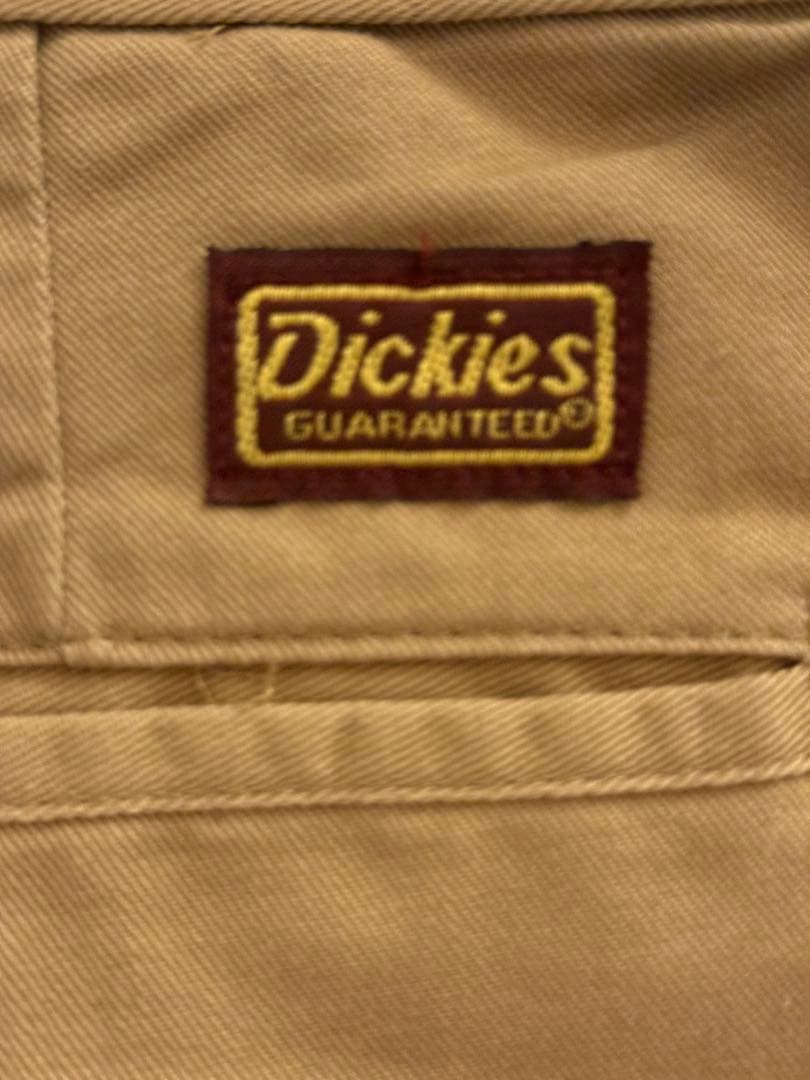 Dickies 刺繍タグ 茶タグ 復刻 ワークパンツ USA製 カーキ 50s