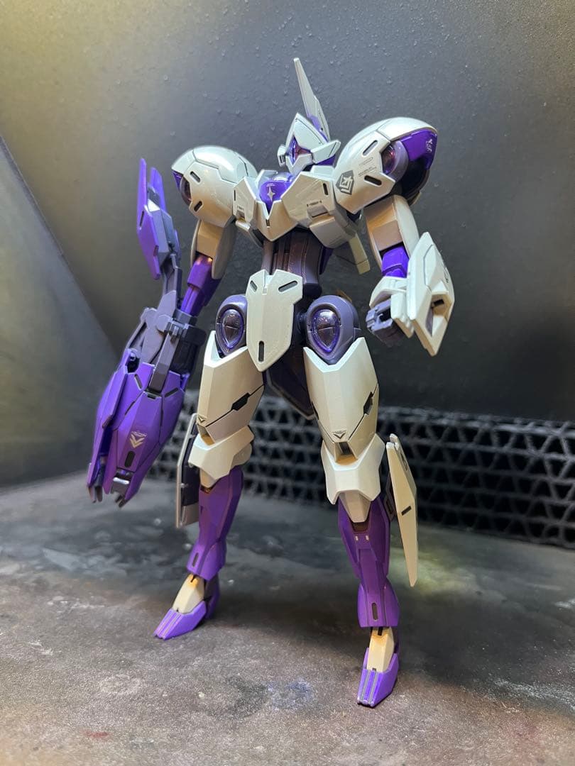 HG 水星の魔女シリーズ 4機体と拡張パーツセット 塗装組立済