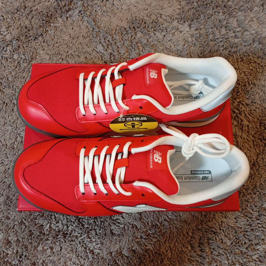 安全靴　New Balance レッド スニーカー　新品　③