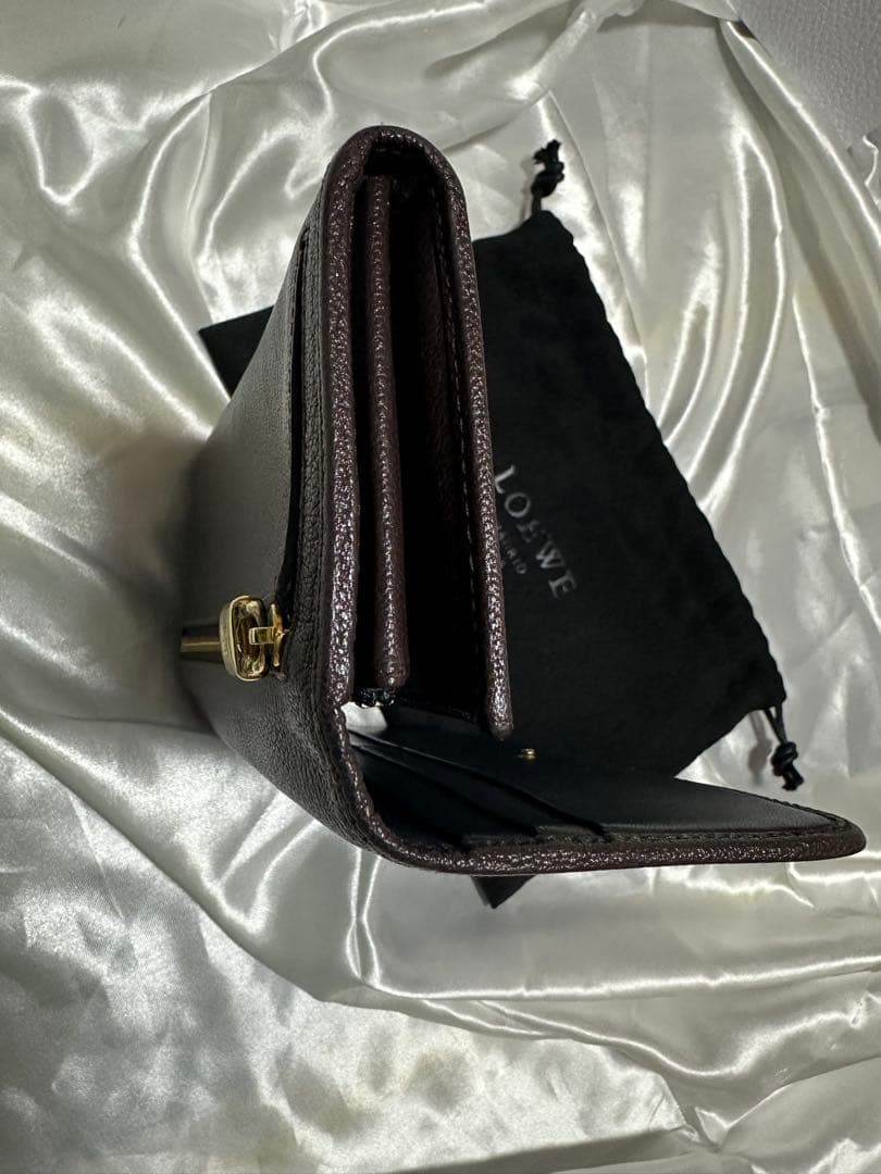 monecco さま専用LOEWE アナグラムブラウンレザー財布　美品