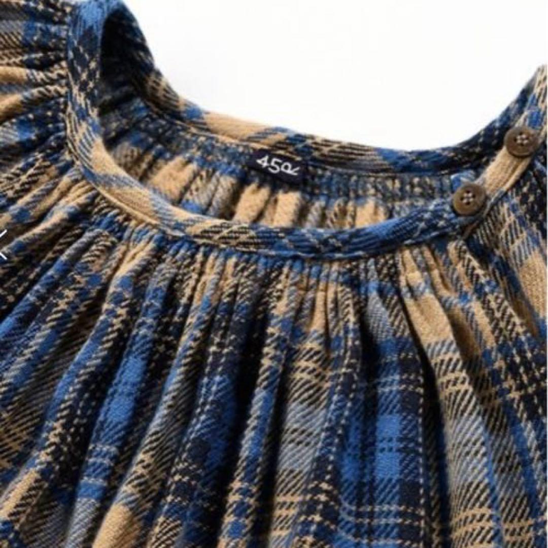 ア*ュ様 45R ジンバネルのチロルドレス　ブルー系　フリーサイズ