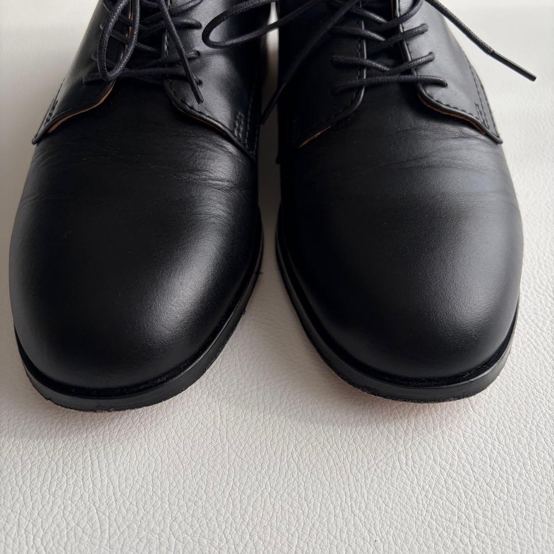 美品　パドローネ　ドレスシューズ　革靴　ダービー　レザー　外羽根　プレーントゥ