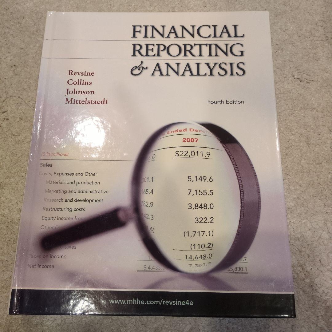 洋書 FINANCIAL REPORTING & ANALYSIS