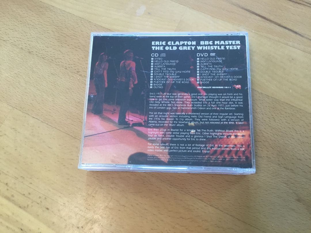 洋楽 Eric Clapton / Old Grey Whistle Test
