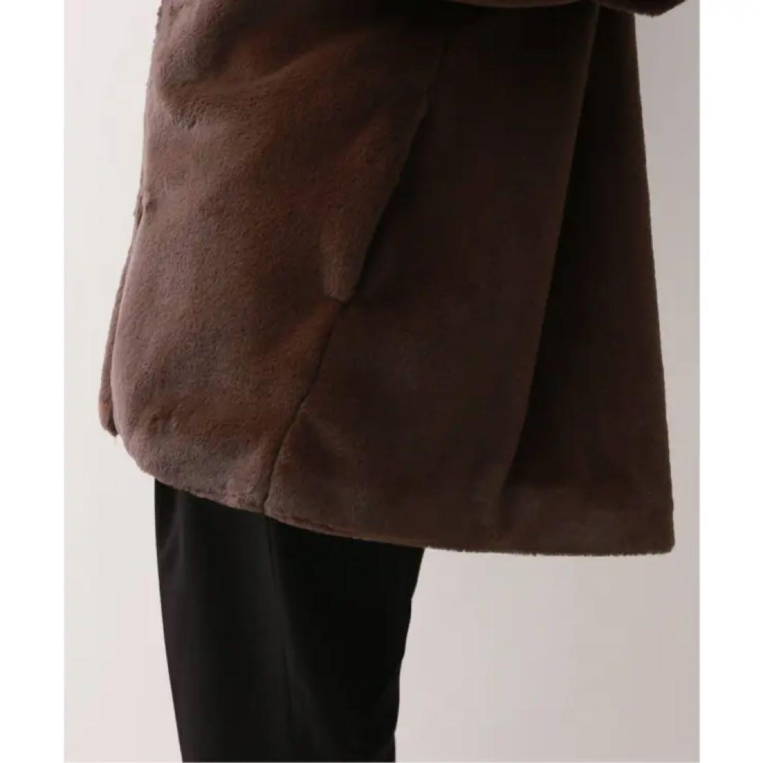 SLOBE IENA フェイクファーフードコート