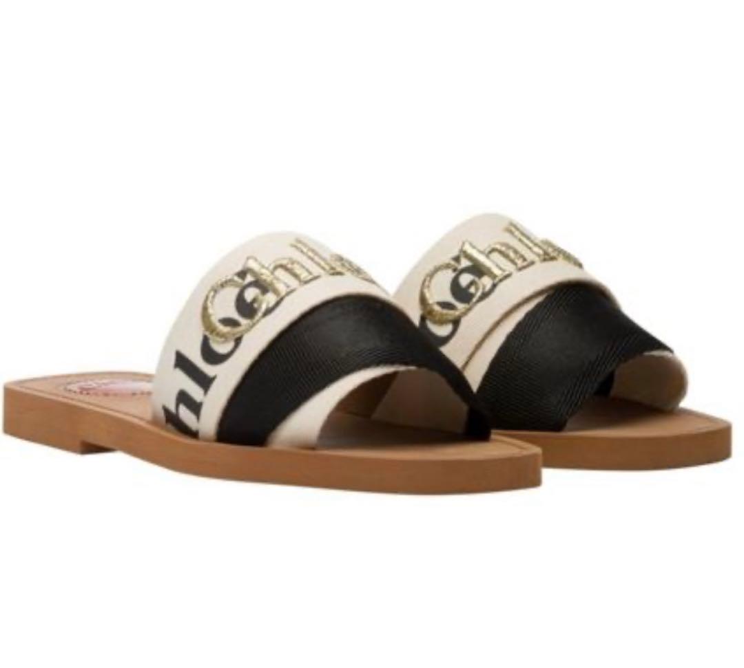 Chloe Woodyフラットサンダル