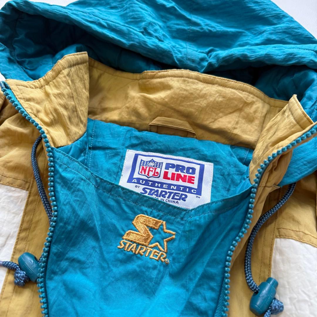 90's STARTER NFL JAGUARS 刺繍ロゴ アノラックパーカー