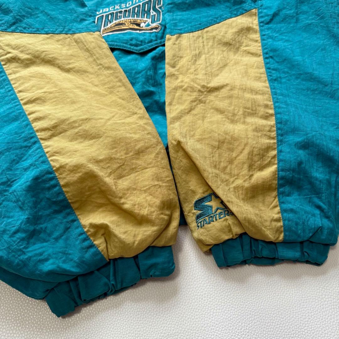 90's STARTER NFL JAGUARS 刺繍ロゴ アノラックパーカー