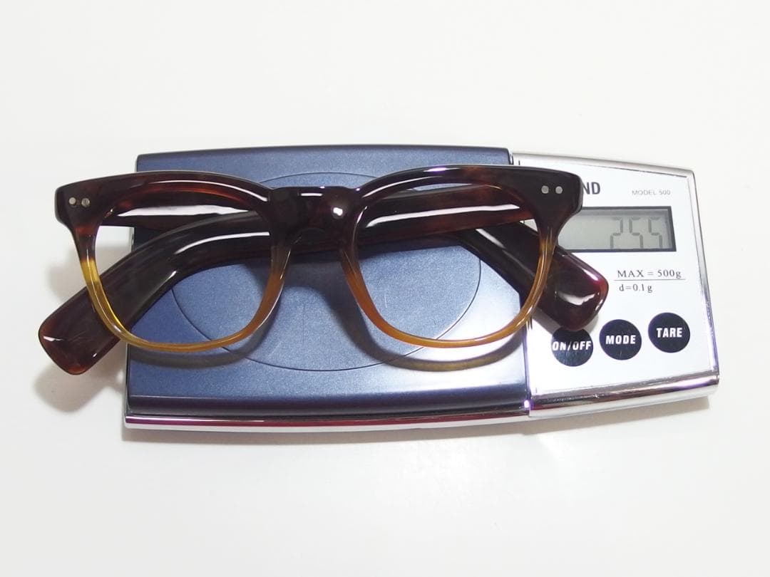【値引交渉歓迎】【美品】レトロトロ甲＆白甲本鼈甲眼鏡★人気極太テンプル2018