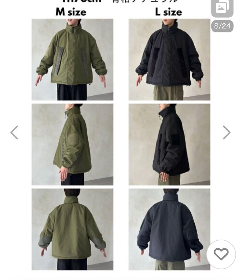 CPCM ミリタリー中綿ブルゾン　リバーシブル