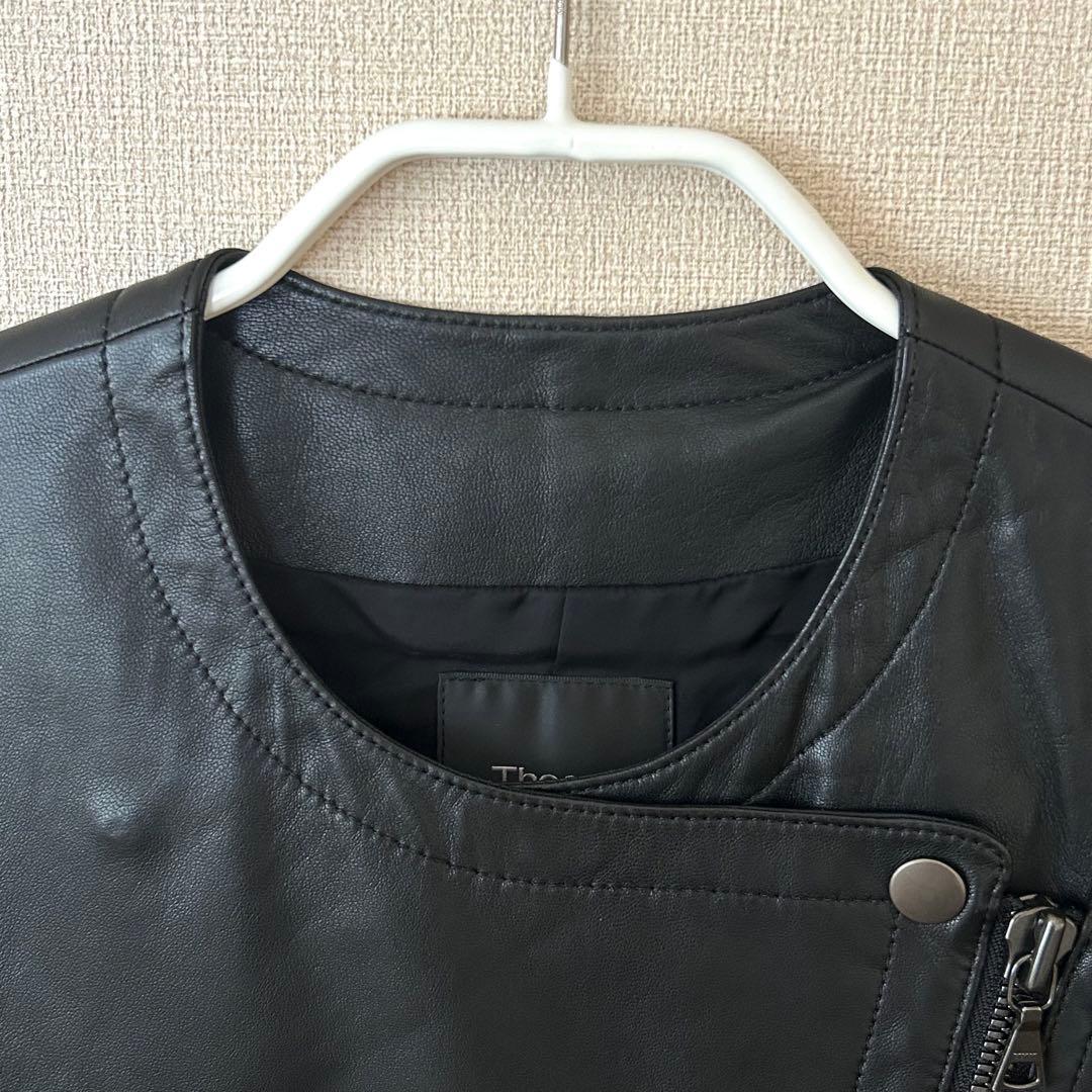 ウサギ様 Theory セオリー 羊革 ライダースジャケット S