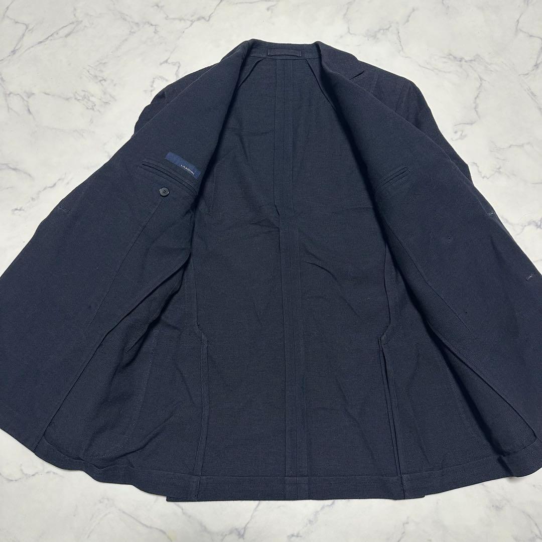 希少　ラルディーニLARDINI ダブルテーラードジャケット　ネイビー　紺　44