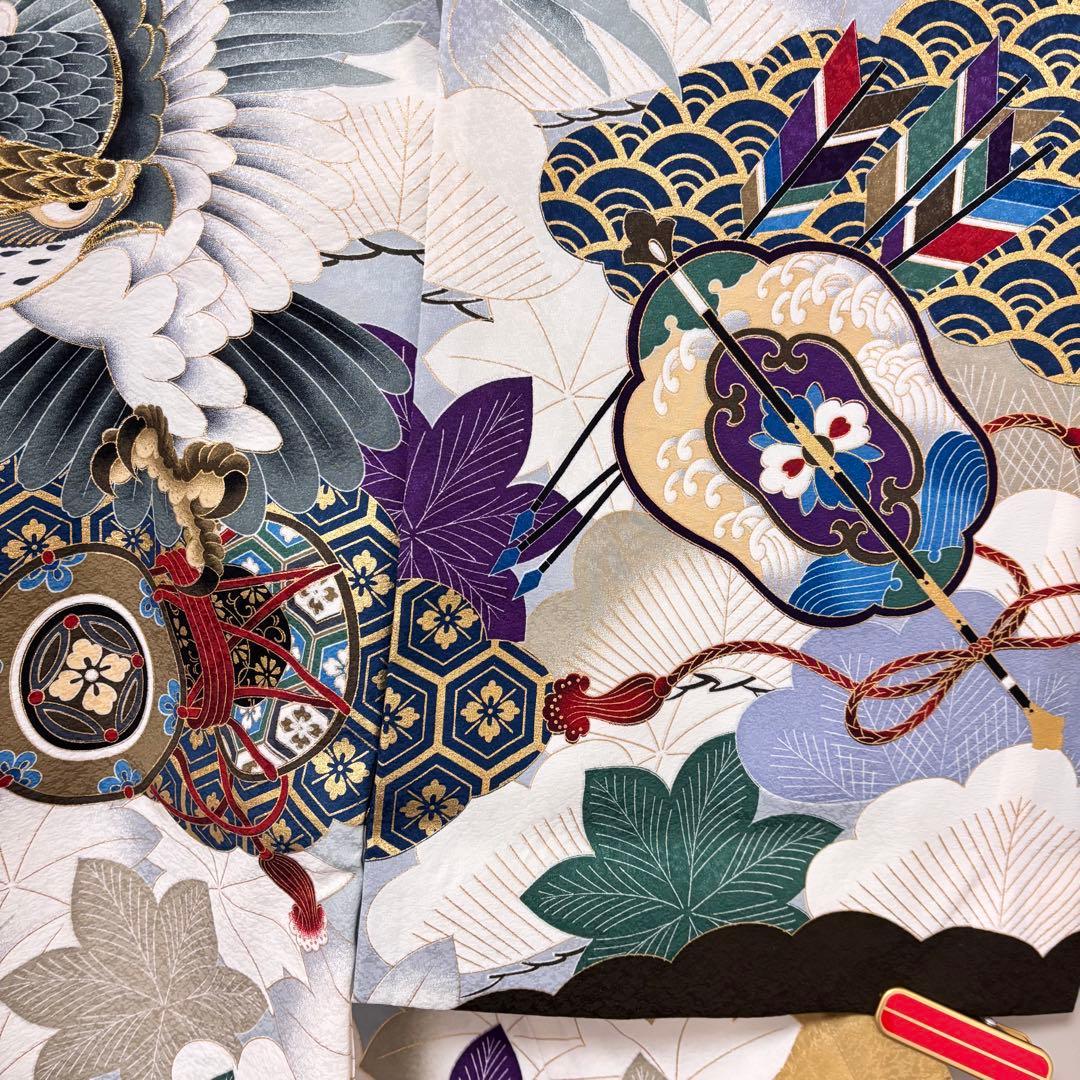 【新品】京芥子菜色（からしな）金刺繍 ぼかし染め京友禅❗️お宮参り 産着 正絹