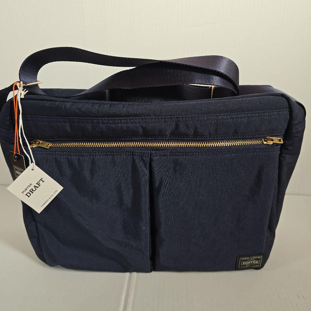 ポーター/ドラフトPORTER/DRAFT ショルダーバッグ【L】ネイビー未使用
