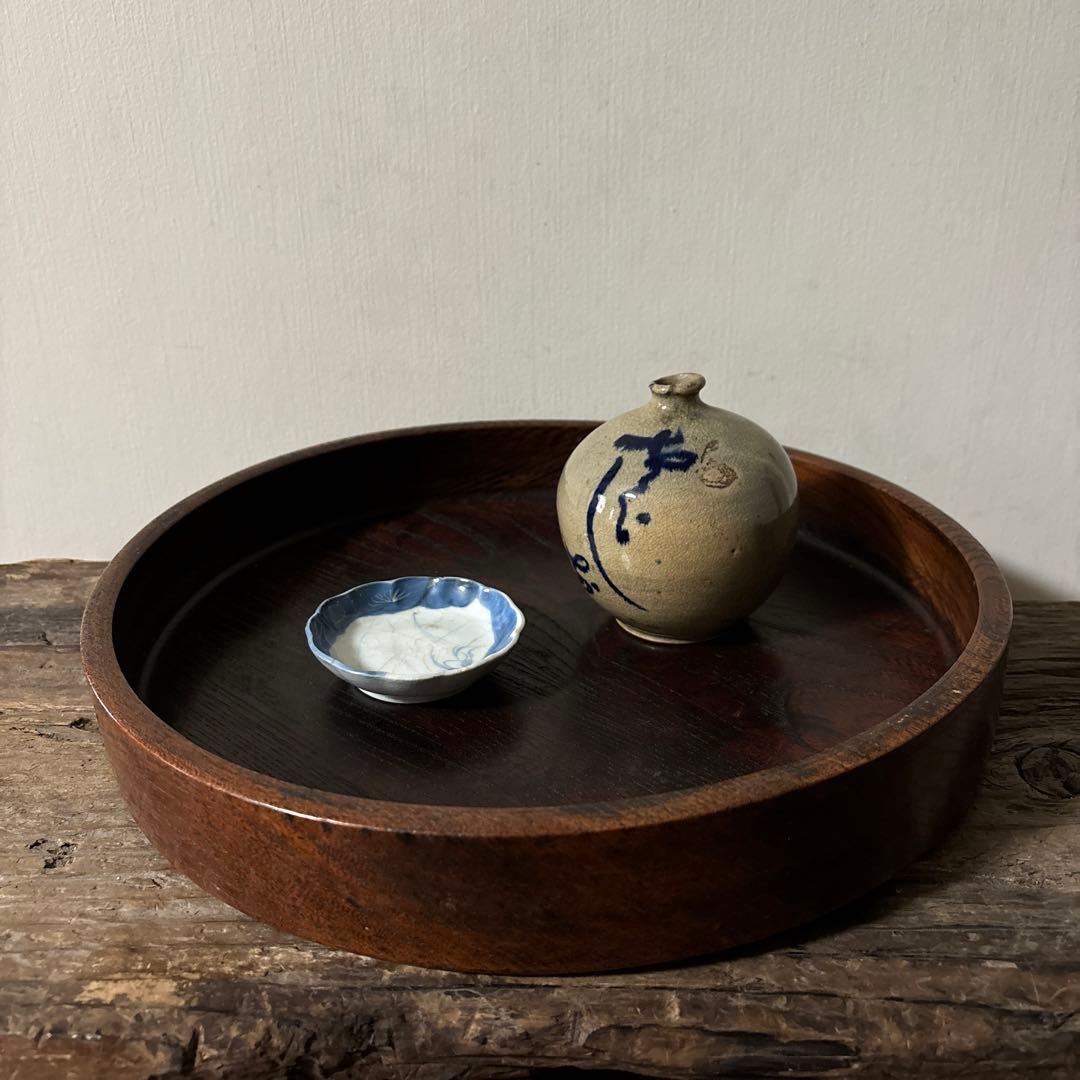 古瀬戸　丹波油壷　古伊万里　江戸時代 小壺 花器 民藝 検:白洲正子李朝