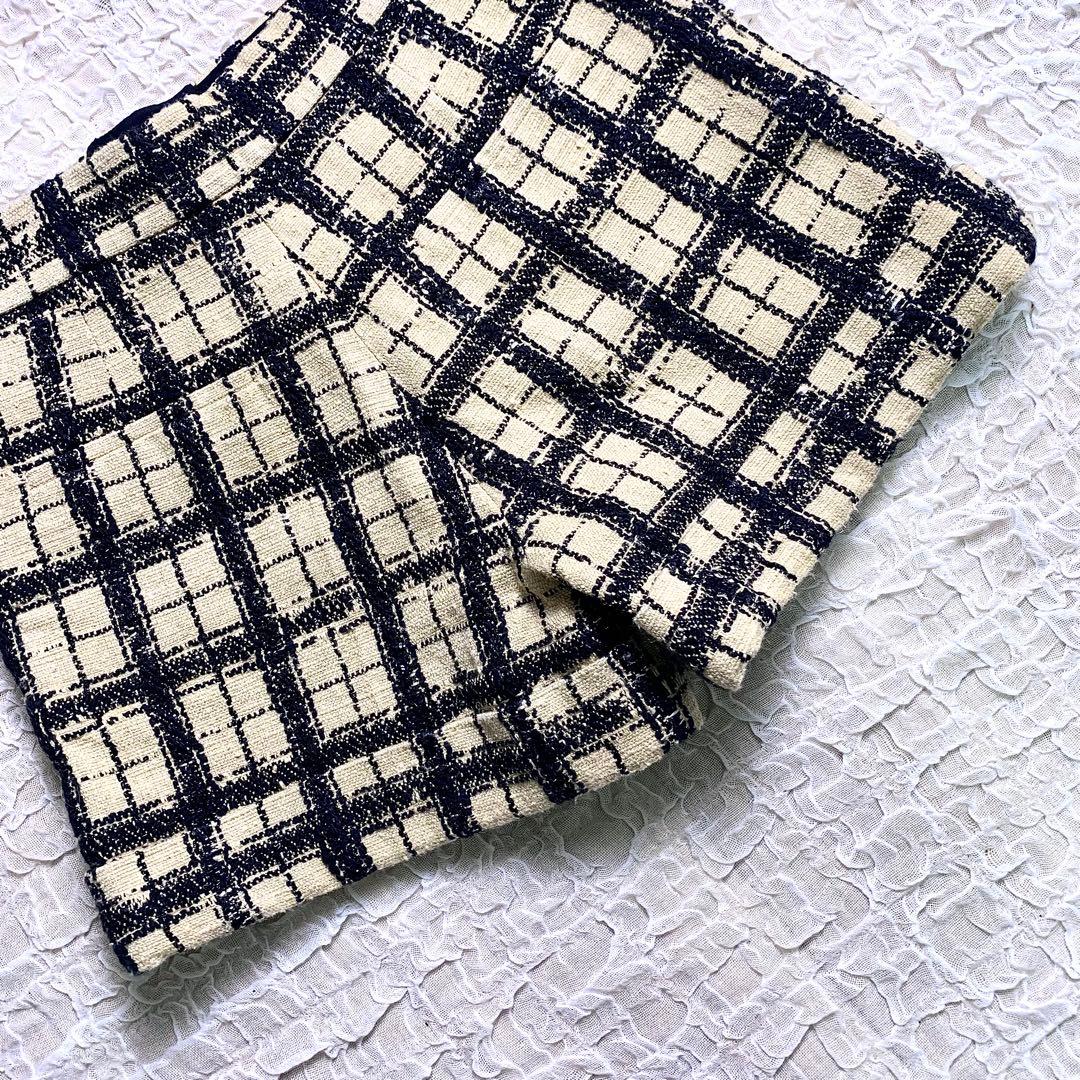 Christian Dior ディオール ツイード　チェック柄　ショートパンツ