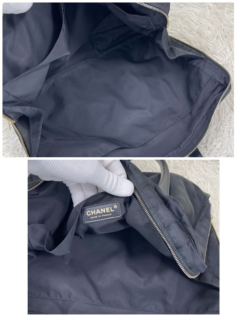 CHANEL シャネル　ブリーフケース　ニュートラベルライン　ナイロン　ロゴ刺繍