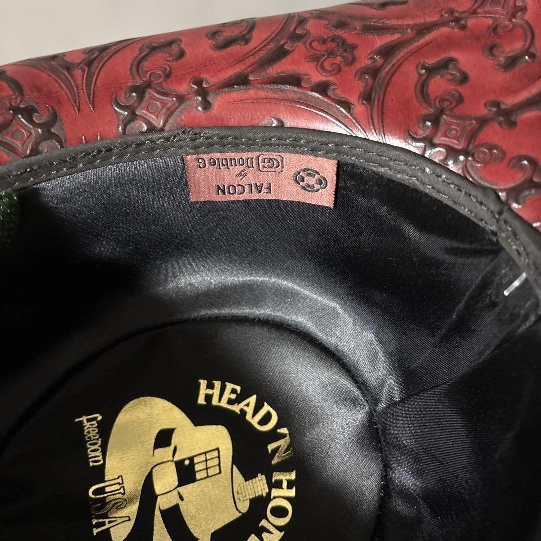 ファルコン メンズ アメリカンレザー カウボーイハット　新品　Ｍサイズ