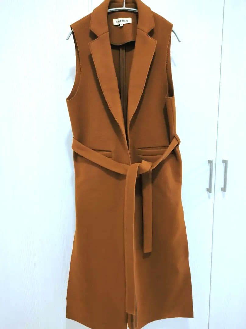 ENFOLD【アッシュクメルトンロングベスト】