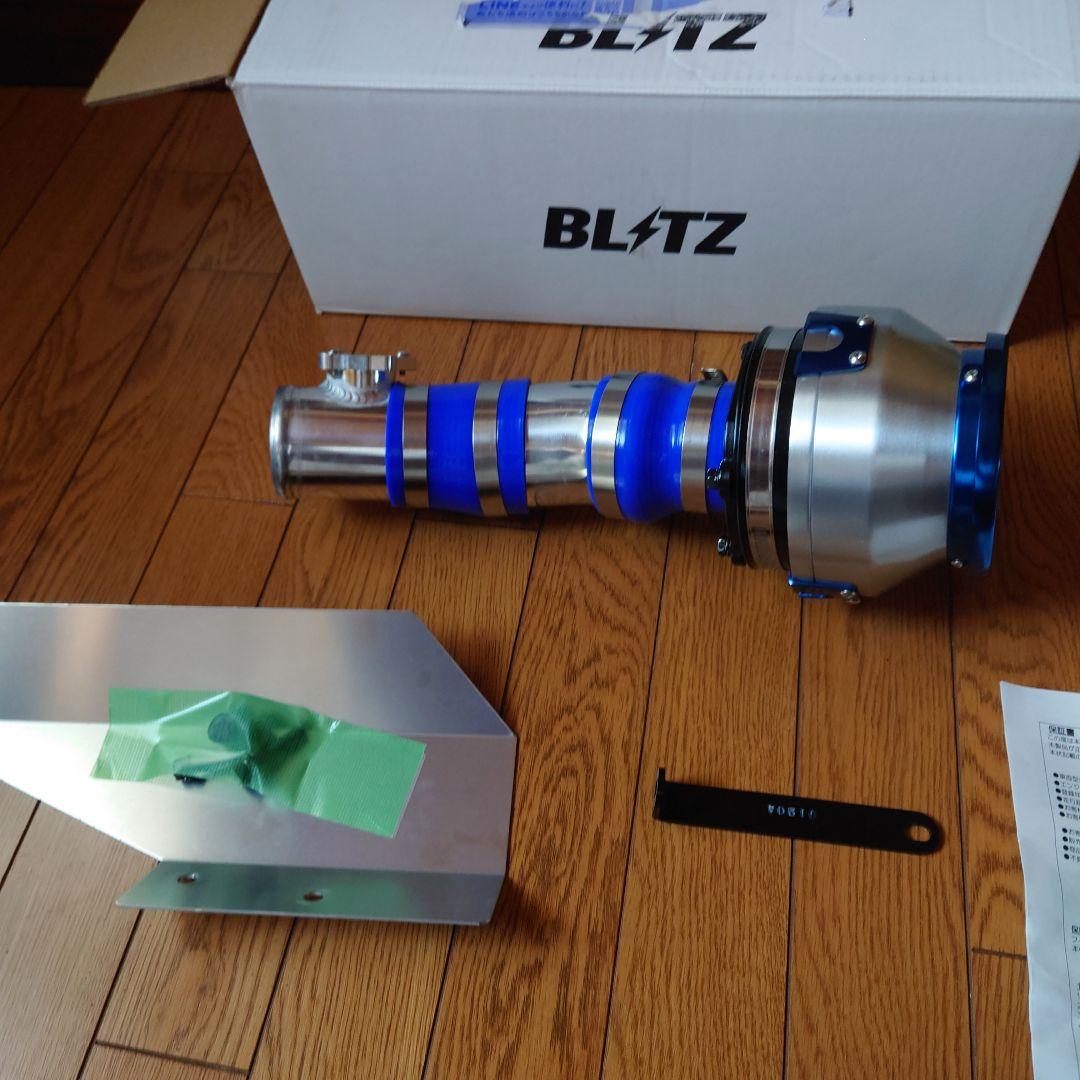 NDロードスター用　BLITZ 過給器本体 シルバー 青 取り付け金具付き